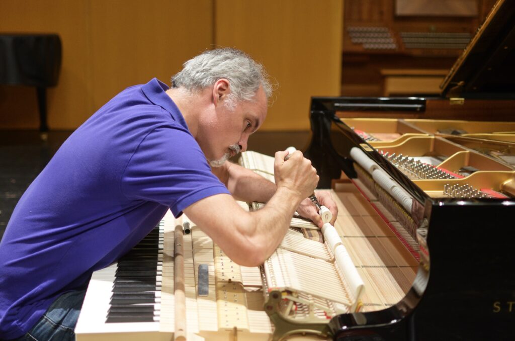 concert grand piano voicing